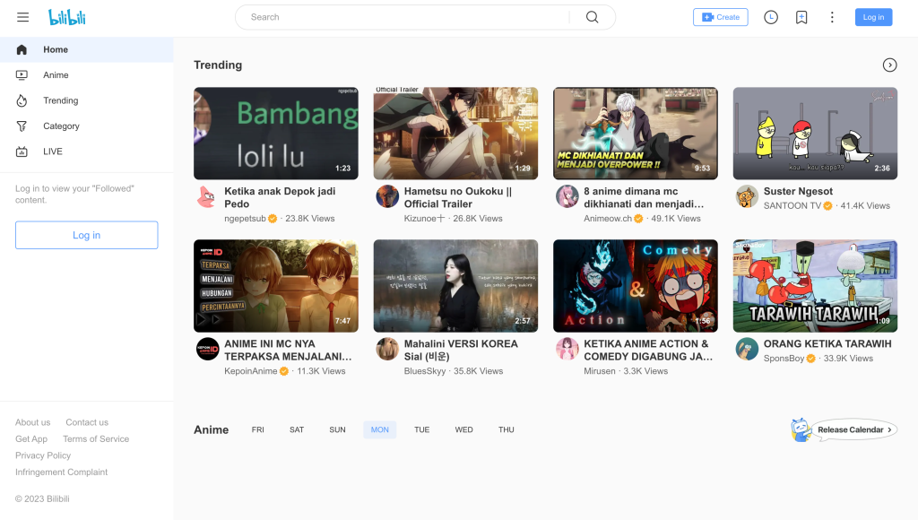 IFVOD alternatives: Bilibili.Tv