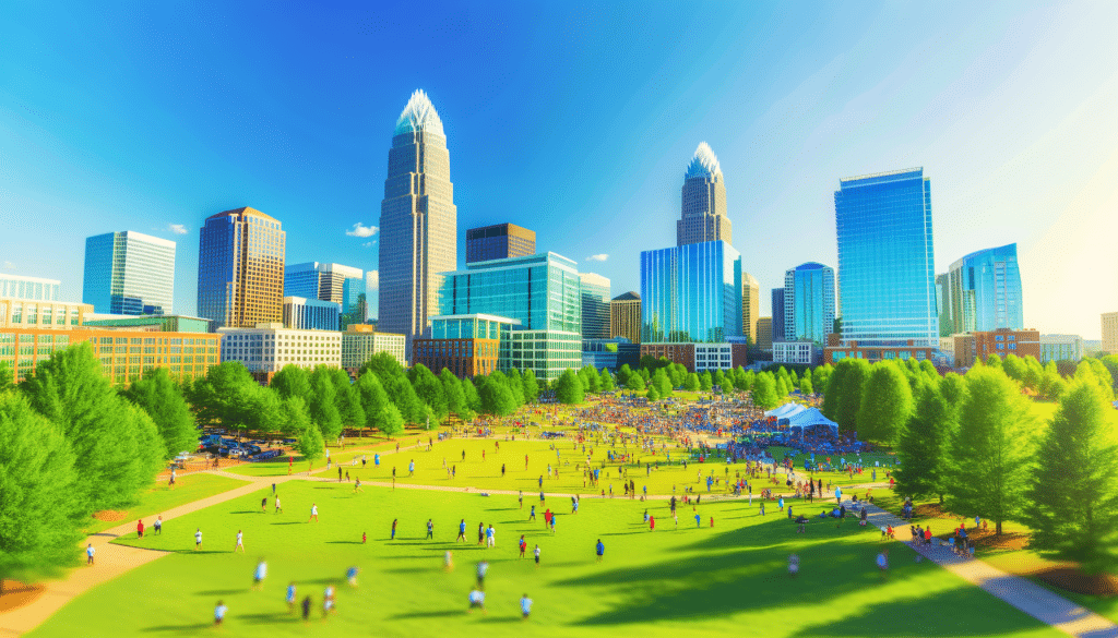 Best Reasons to Relocate to Charlotte, NC Charlotte, NC cityscape - featured image for relocation article
