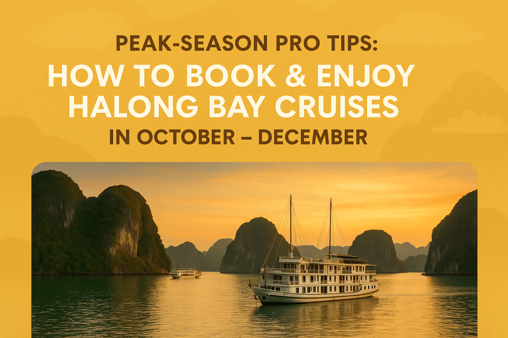 Peak-Season Pro Tips: How to Book & Enjoy Halong Bay Cruises in October – December Peak-Season Pro Tips: How to Book & Enjoy Halong Bay Cruises in October - December