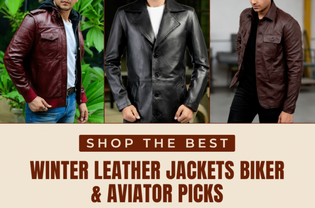 Shop the Best Winter Leather Jackets Biker & Aviator Picks