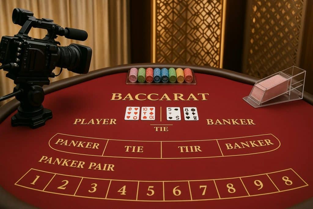 SexyBaccarat Providing High-Quality Streaming for a Realistic gaming Atmosphere Live dealer streaming setup showcasing SexyBaccarat's realistic online casino gaming experience