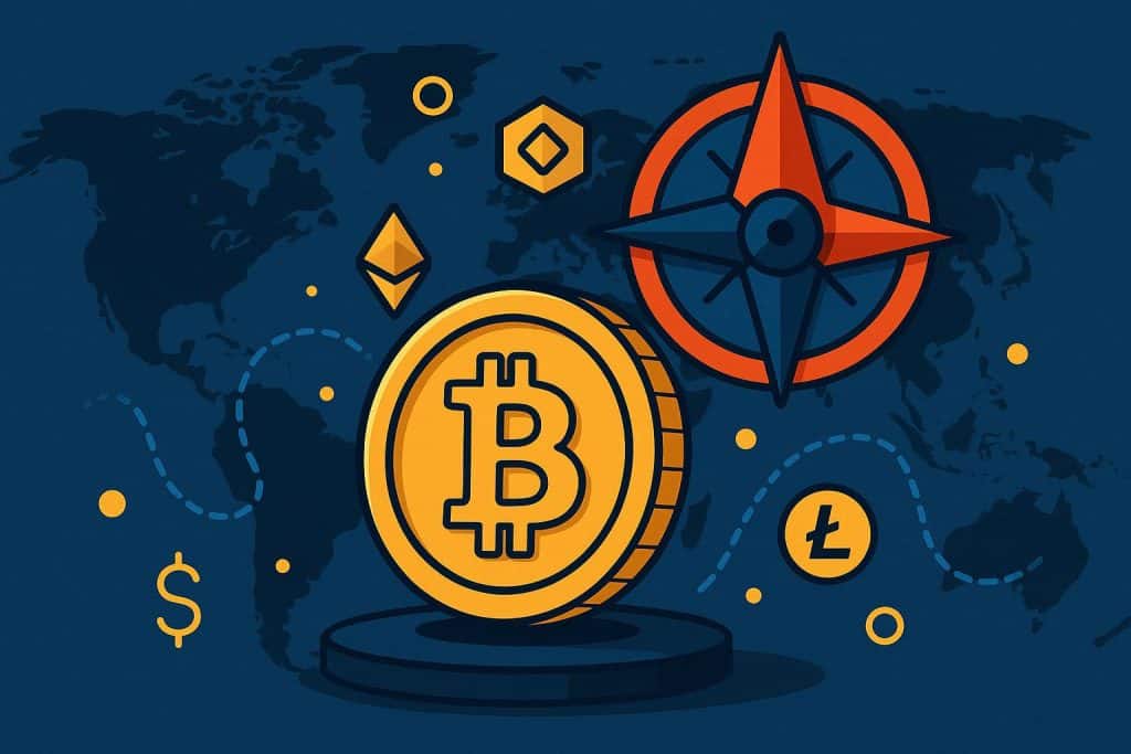 Your Ultimate Guide to Navigating the World of Cryptocurrency Digital coins and blockchain symbols representing cryptocurrency finance and online trading.