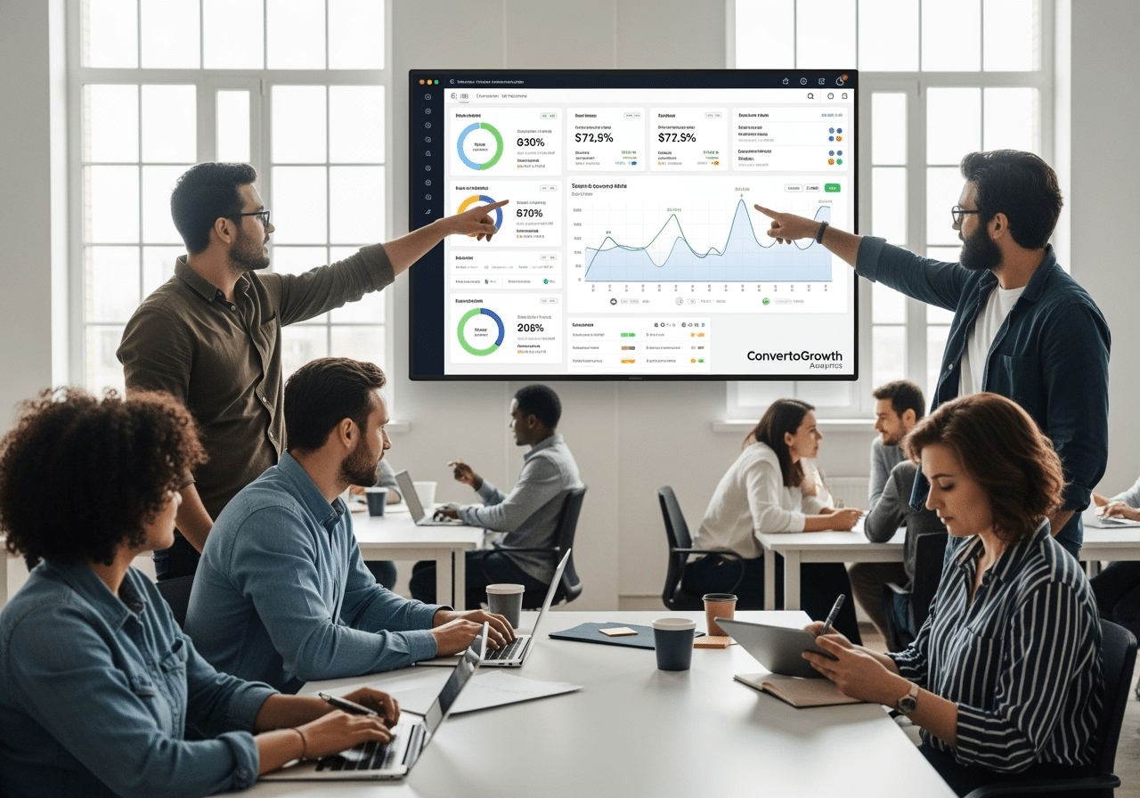 dashboard showing AI-suggested content improvements - conversion rate optimization company