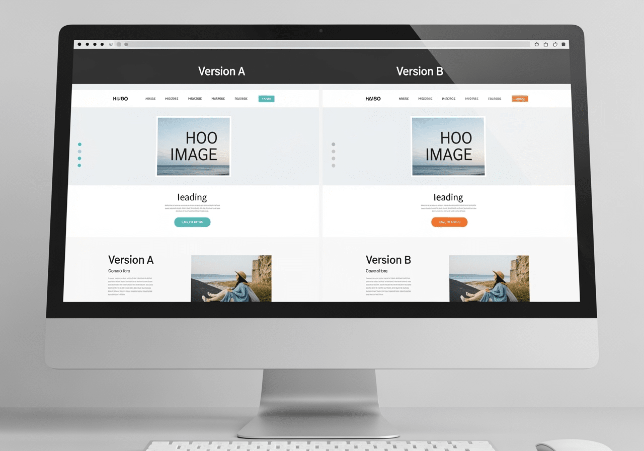 split test comparison on a webpage - conversion rate optimization company