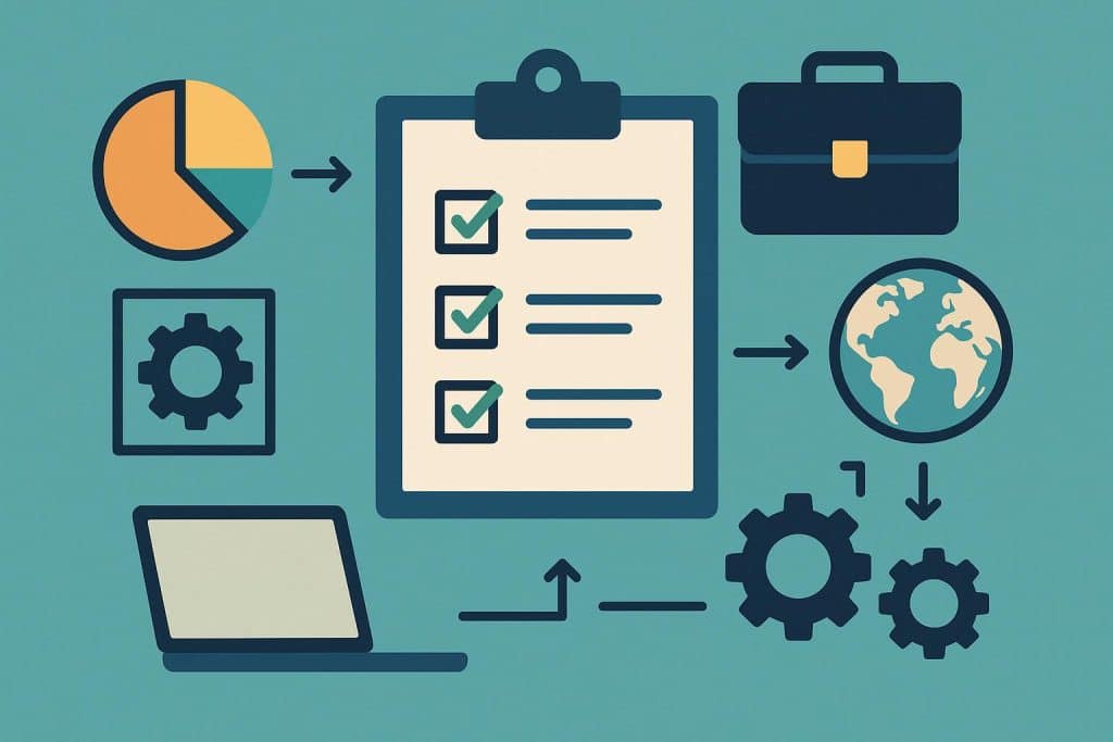 Effective Strategies for Outsourcing Core Business Tasks Team collaborating on business projects for outsourcing core tasks in a modern office setting