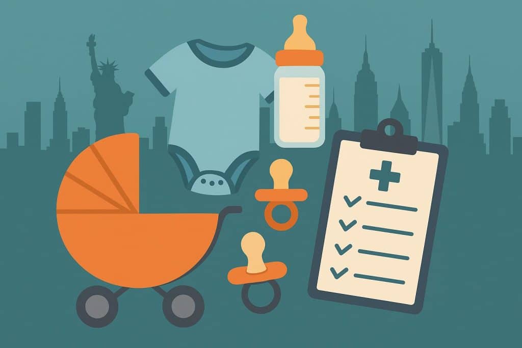 10 Mistakes Parents Make When Hiring a Baby Nurse in New York City Baby nurse caring for newborn in a New York City apartment, highlighting hiring mistakes parents make